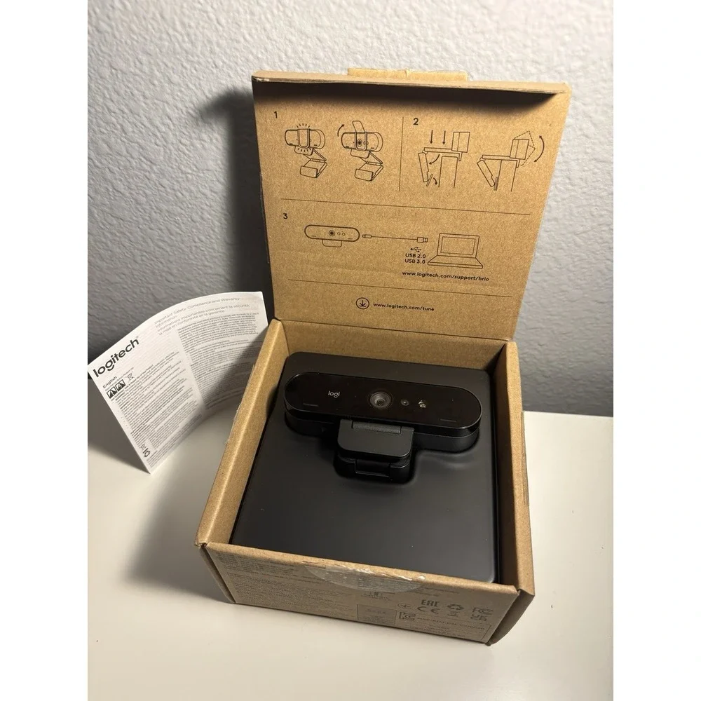 New Logitech Brio 4K Ultra HD Pro Webcam 960-001105